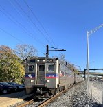 Septa Train # 2309 arriving at the Main St depot 